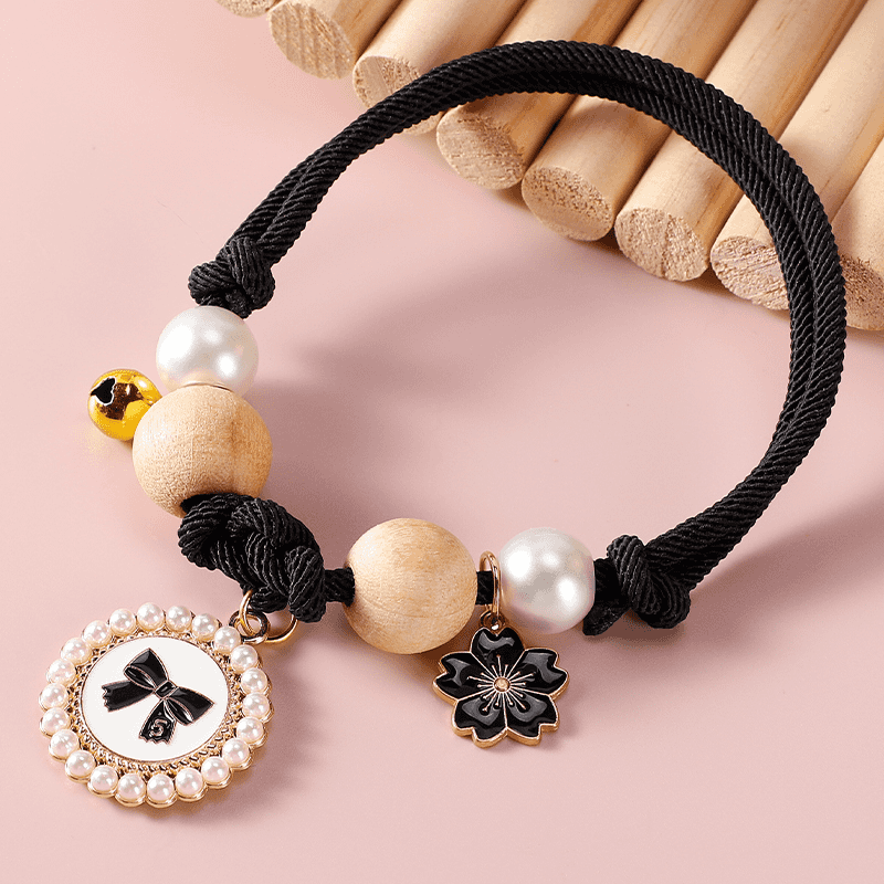 GUAZHOUMULucky cat pet 2025 collar cat collar cat bell camphor wood natural external insect repellent flea and lice-Make In China