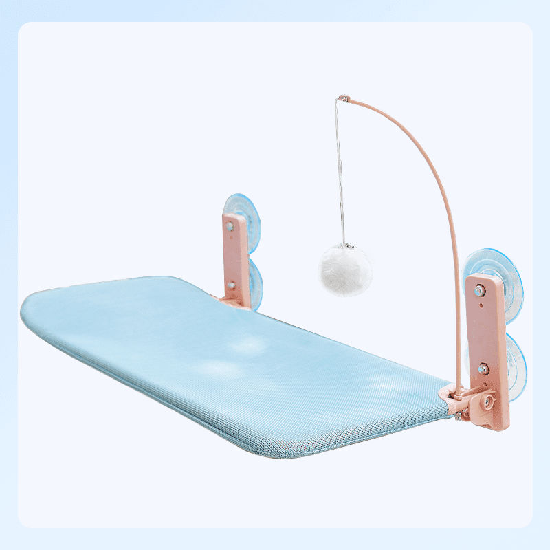 hipidog Cat hammock play and sleep all in one comfortable cat hammock cat bed cat teasing stick toy all in one pet bed-Make In China