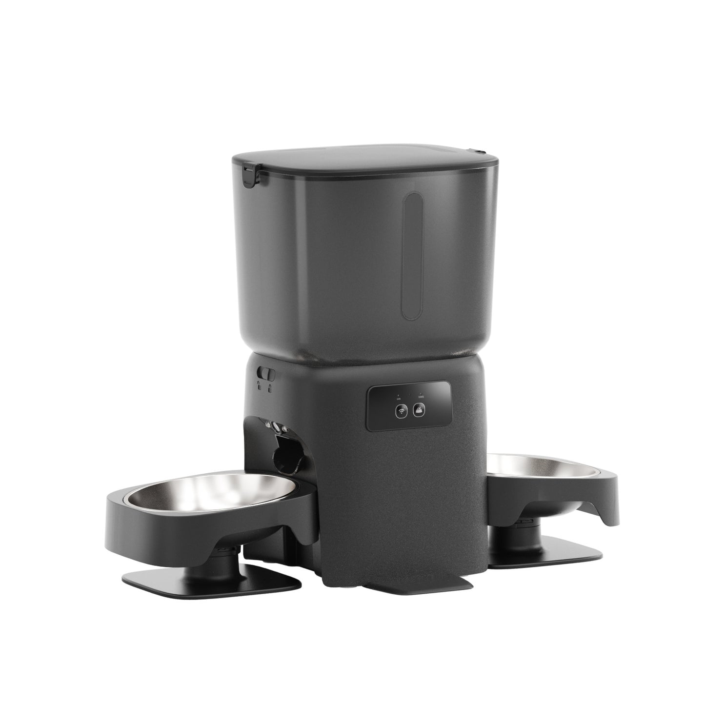 Automatic Cat Feeder with Camera for Two Cats, 1080P HD Video with Night Vision, 5G WiFi Pet Feeder with Phone APP Control, 2-Way Audio for Cat & Dog, Low Food & Motion & Sound Alerts