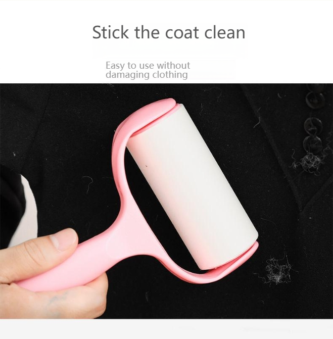 Roller type sticky paper roller brush hair suction tube roller shovel shit officer roller felt replacement paper strong hair sticking device