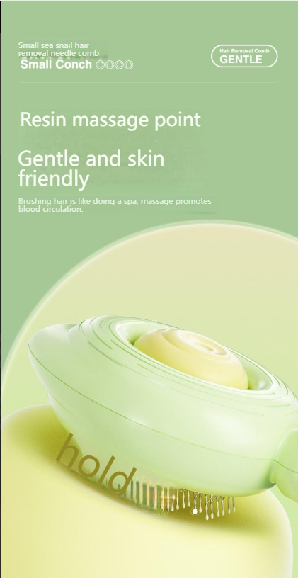 Ai Wo Pet comb conch cat comb cat dog universal needle comb white quality clean flower comb cat biscuit comb-Make In China