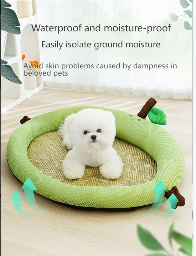 hipidog Pet summer cute fruit backrest nest for small and medium-sized dogs spring and summer mat cool mat breathable nest 4774