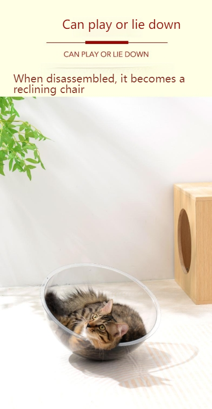 Pet cubic Free-probiotic deodorant spray [Pet equipment] Itcube cat space capsule cat bed building blocks for all seasons, assembled and stable, natural sisal balls