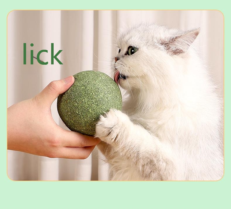 GUAZHOUMU [Pet Equipment] Mint Ball Cat Toy Cat Super Large Self-entertainment Artifact Cat Kitten Cat Toy Stick-Make In China