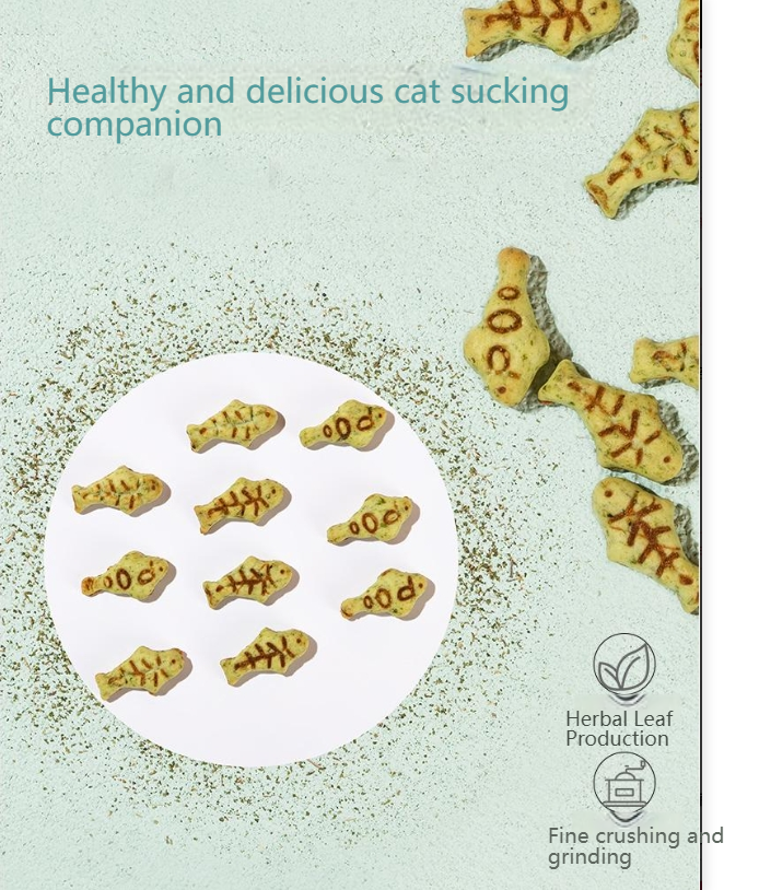 GUAZHOUMU Cat snacks, mint cat biscuits, teeth grinding, teeth health, cat grass, healthy hair removal, hair ball cleaning, nutrition absorption reward-Make In China