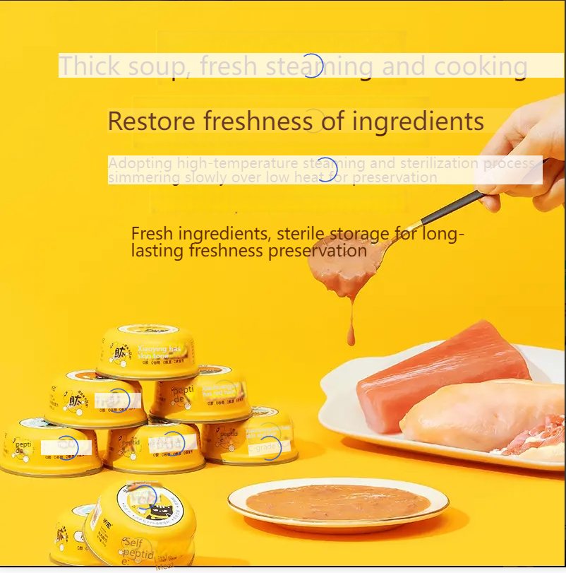 TINGCHONG Cat snacks, cat canned food, fattening wet food for kittens, fresh, high-quality, functional, delicious, sterile and convenient