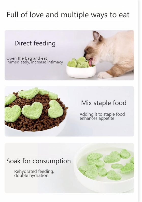 Cat grass chicken freeze-dried cat snacks to remove hair balls and molar sticks to nourish hair