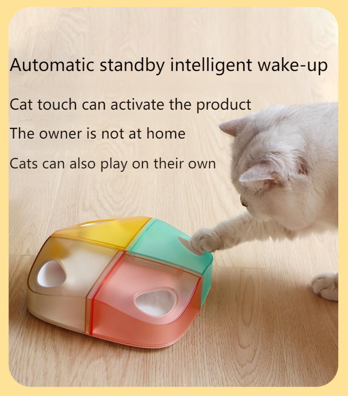 TANU Cat smart cat teaser touch induction electric self-hilarious feather cat teaser cat toy