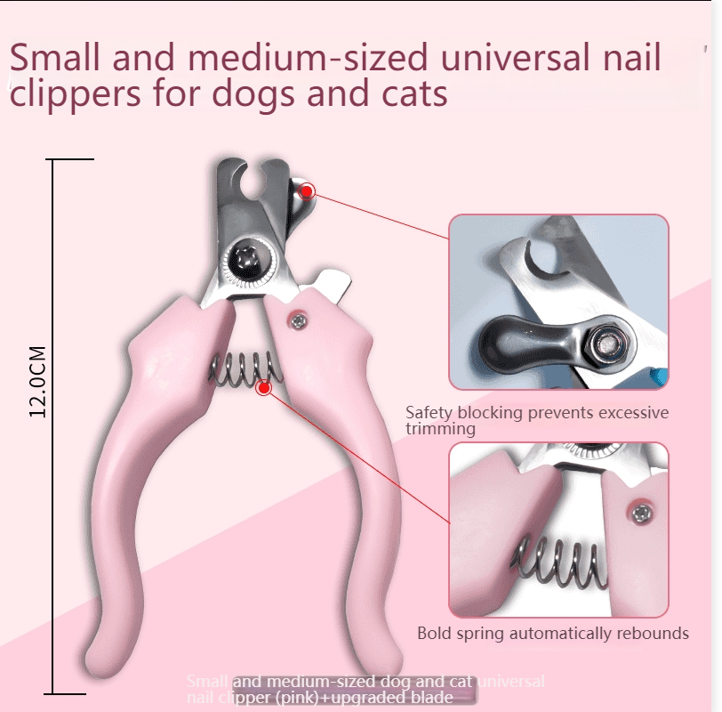 Cat nail scissors round hole porous scissors blood-proof nail clippers kittens, dogs and rabbits novice cats small blind scissors