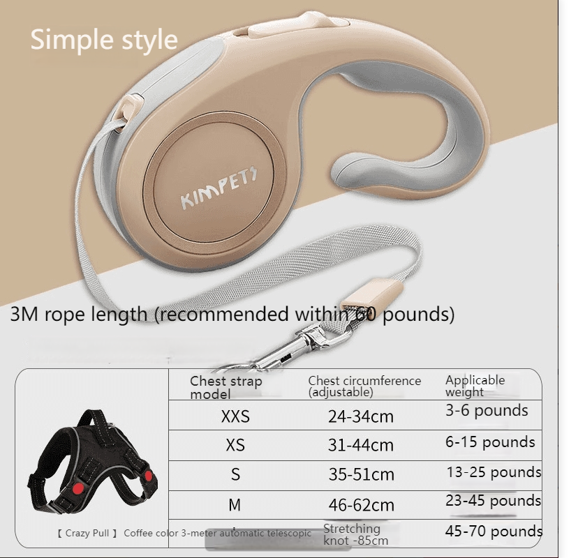 automatic retractable traction rope small and medium-sized dogs-Make In China large dogs out walking dog rope dog chain