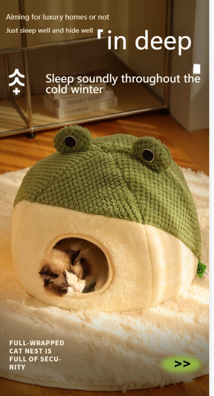 kimpets Cat bed four seasons universal cat and dog bed small dog teddy dog mat cute cat sleeping frog bed-Make In China