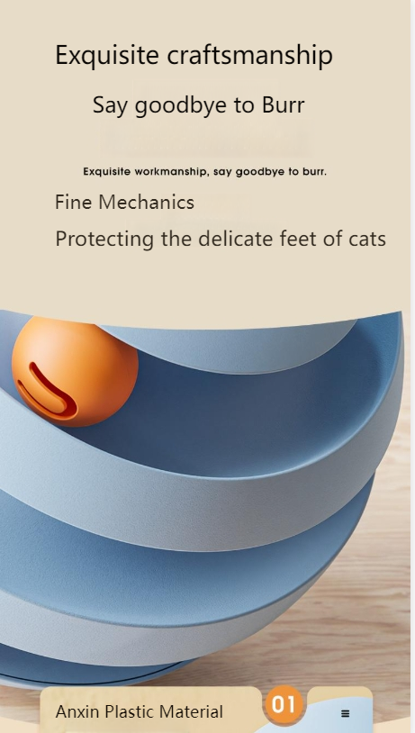 vipdog Plastic toys to amuse cats, self-entertainment toys, tumbler bell ball spherical toys, kitten play toys-Make In China