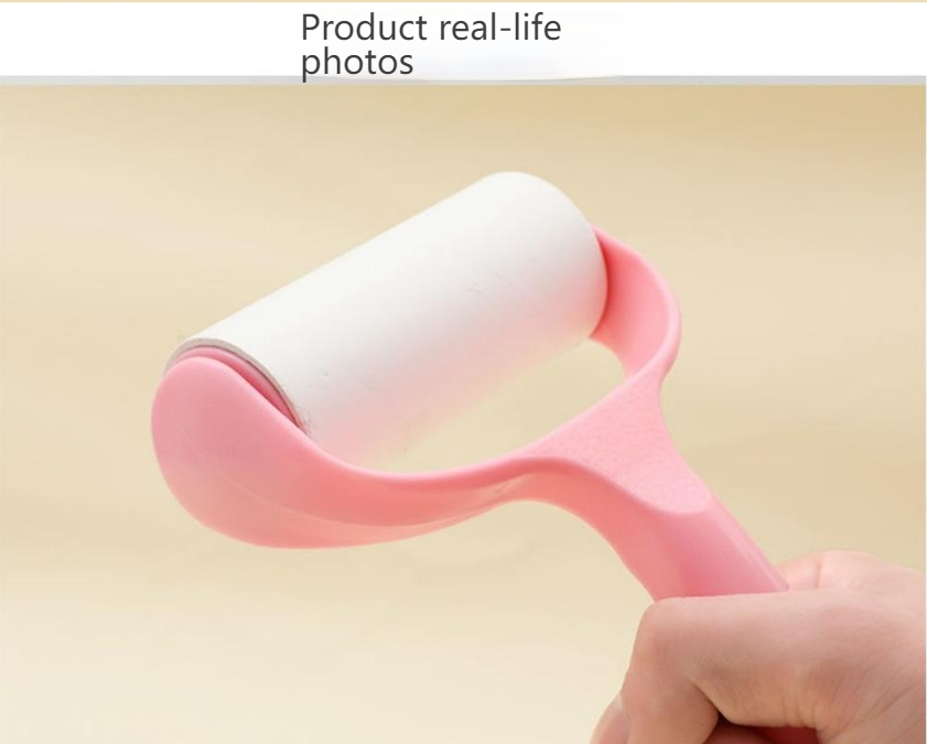 Roller type sticky paper roller brush hair suction tube roller shovel shit officer roller felt replacement paper strong hair sticking device