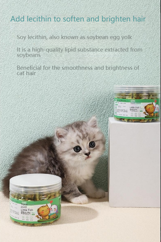 GUAZHOUMU Cat snacks, mint cat biscuits, teeth grinding, teeth health, cat grass, healthy hair removal, hair ball cleaning, nutrition absorption reward-Make In China