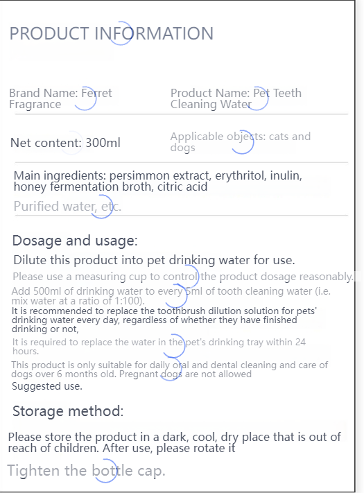 XUEDIAO 【Tooth cleaning water】Pet cat and dog tooth cleaning water mouthwash cleans the mouth and teeth antibacterial deodorant-Make In China