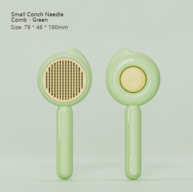 Ai Wo Pet comb conch cat comb cat dog universal needle comb white quality clean flower comb cat biscuit comb-Make In China