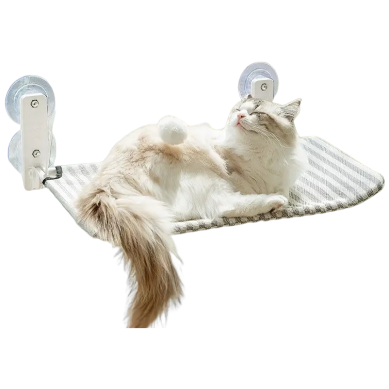hipidog Cat hammock play and sleep all in one comfortable cat hammock cat bed cat teasing stick toy all in one pet bed-Make In China