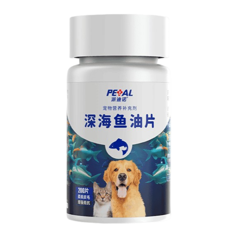 Petino[Pet Equipment] Pet deep sea fish oil tablets for cats and dogs to supplement nutrition, relieve hair loss and enhance health-Make In China