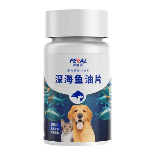 Petino[Pet Equipment] Pet deep sea fish oil tablets for cats and dogs to supplement nutrition, relieve hair loss and enhance health-Make In China