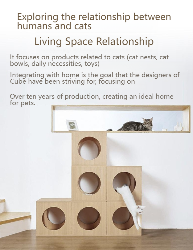 Pet cubic Free-probiotic deodorant spray [Pet equipment] Itcube cat space capsule cat bed building blocks for all seasons, assembled and stable, natural sisal balls