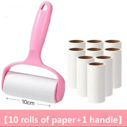 Roller type sticky paper roller brush hair suction tube roller shovel shit officer roller felt replacement paper strong hair sticking device