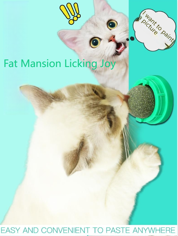 GUAZHOUMU [Pet Equipment] Mint Ball Cat Toy Cat Super Large Self-entertainment Artifact Cat Kitten Cat Toy Stick-Make In China