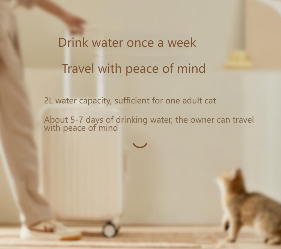MEOOF Unplugged cat water dispenser wireless automatic circulation filter pet dog silent water feeder-Make In China