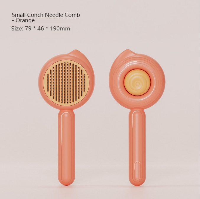 Ai Wo Pet comb conch cat comb cat dog universal needle comb white quality clean flower comb cat biscuit comb-Make In China