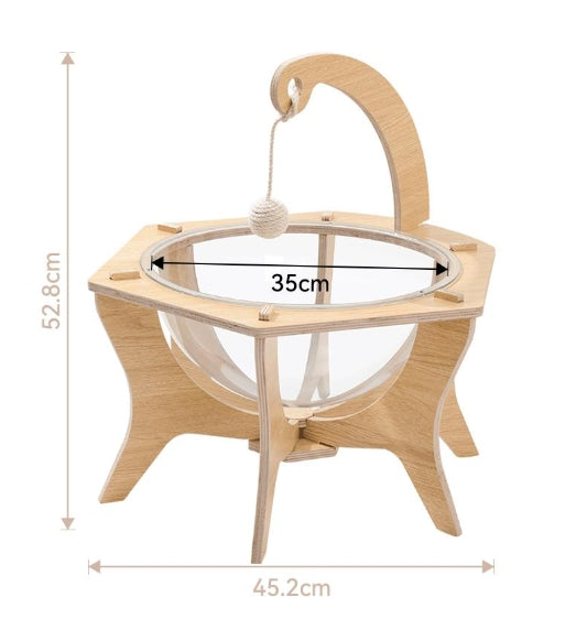 Pet cubic Free-probiotic deodorant spray [Pet equipment] Itcube cat space capsule cat bed building blocks for all seasons, assembled and stable, natural sisal balls