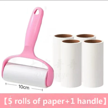 Roller type sticky paper roller brush hair suction tube roller shovel shit officer roller felt replacement paper strong hair sticking device