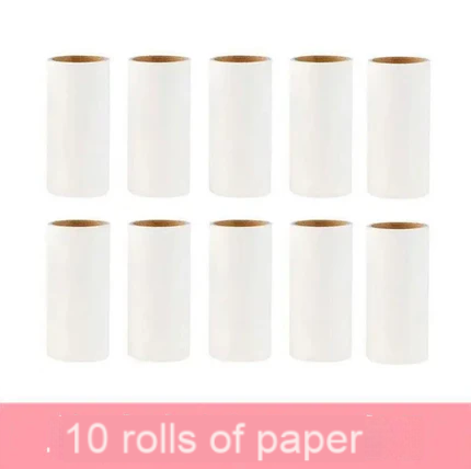 Roller type sticky paper roller brush hair suction tube roller shovel shit officer roller felt replacement paper strong hair sticking device