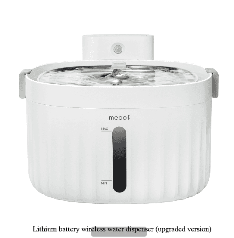 MEOOF Unplugged cat water dispenser wireless automatic circulation filter pet dog silent water feeder-Make In China