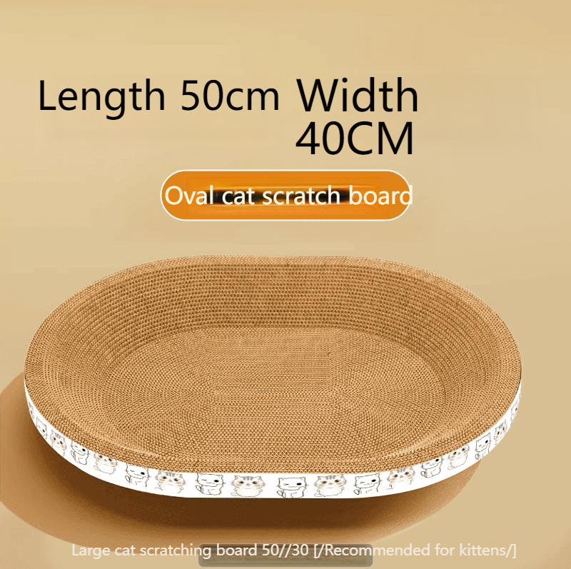 Cat scratching board cat bed integrated wear-resistant and non-chipping oval cat bowl large cat scratching resistant cat supplies-Make In China