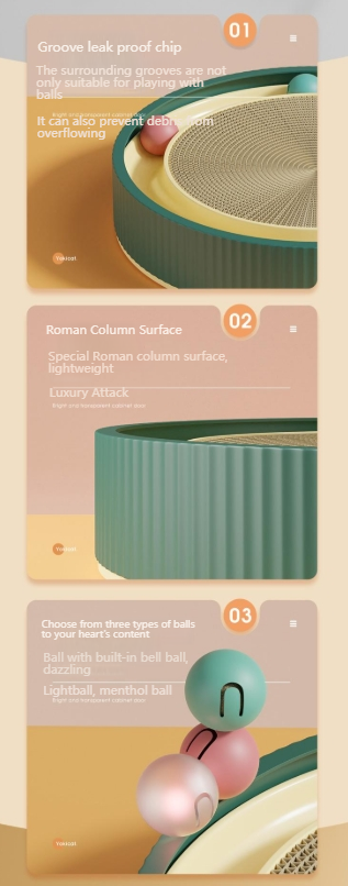 vipdog Cat scratching board cat toy cat scratching board no dandruff and dirt-resistant all-in-one cat bed cat scratching board bed type boring cat claw board-Make In China