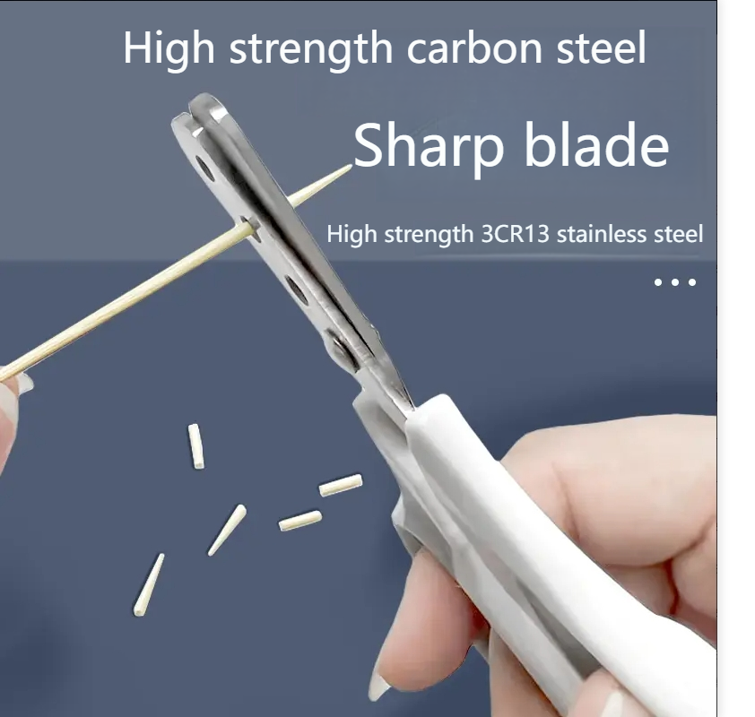 Cat nail scissors round hole porous scissors blood-proof nail clippers kittens, dogs and rabbits novice cats small blind scissors