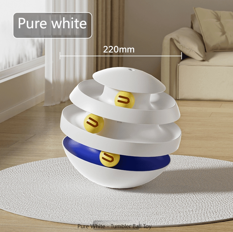 vipdog Plastic toys to amuse cats, self-entertainment toys, tumbler bell ball spherical toys, kitten play toys-Make In China