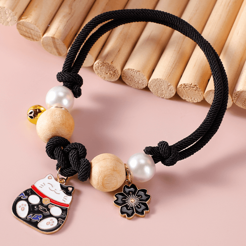 GUAZHOUMULucky cat pet 2025 collar cat collar cat bell camphor wood natural external insect repellent flea and lice-Make In China