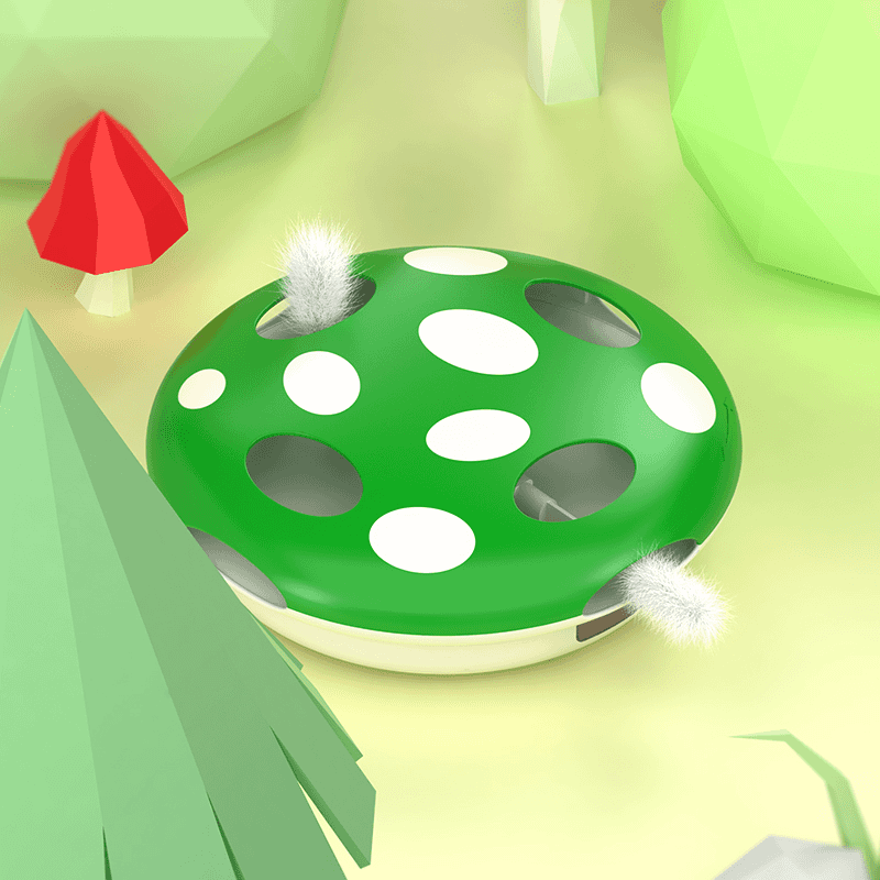 PAKEWAY Mushroom cat toy cat toy kitty toy smart cat cat toy self-entertainment toy-Make In China