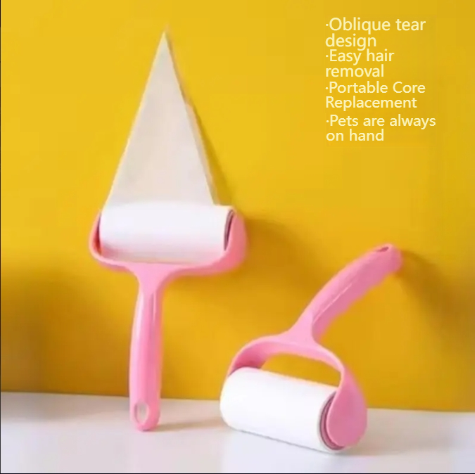 Roller type sticky paper roller brush hair suction tube roller shovel shit officer roller felt replacement paper strong hair sticking device