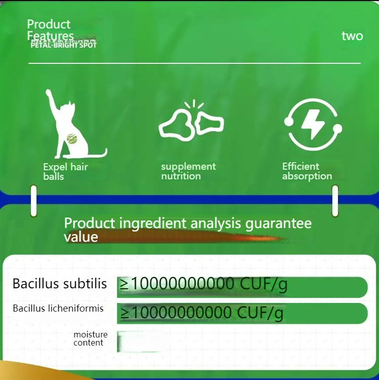 Petino [Pet Equipment] Cat Grass Tablets Cat Digestion Vomiting Cat Ball Hair Ball Conditioning Paste 300 Tablets （imported natural ingredients)-Make In China