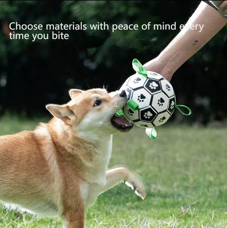 hipidogDog football toy training interactive border collie corgi rubber ball self-hi teeth grinding and biting training 4360-Make In China