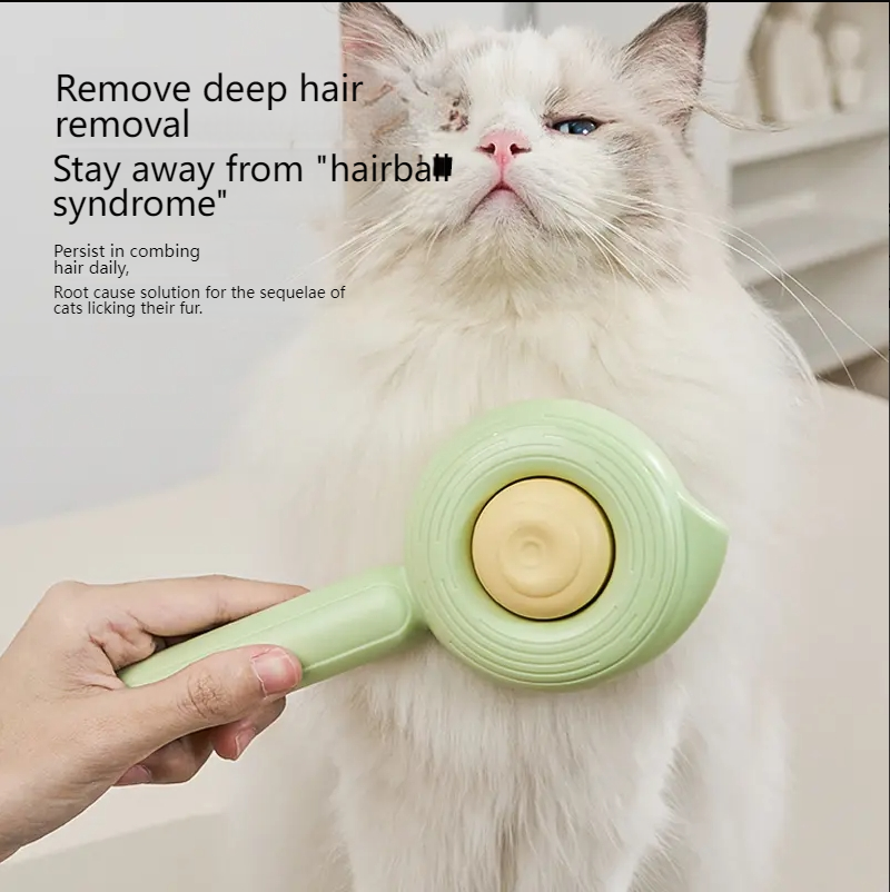 Ai Wo Pet comb conch cat comb cat dog universal needle comb white quality clean flower comb cat biscuit comb-Make In China