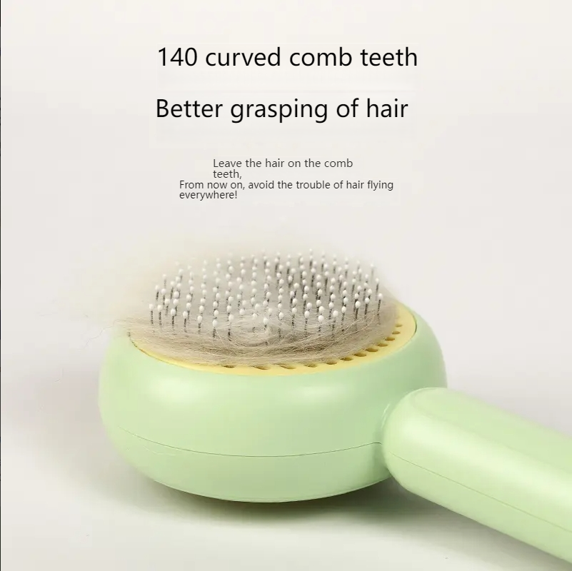 Ai Wo Pet comb conch cat comb cat dog universal needle comb white quality clean flower comb cat biscuit comb-Make In China