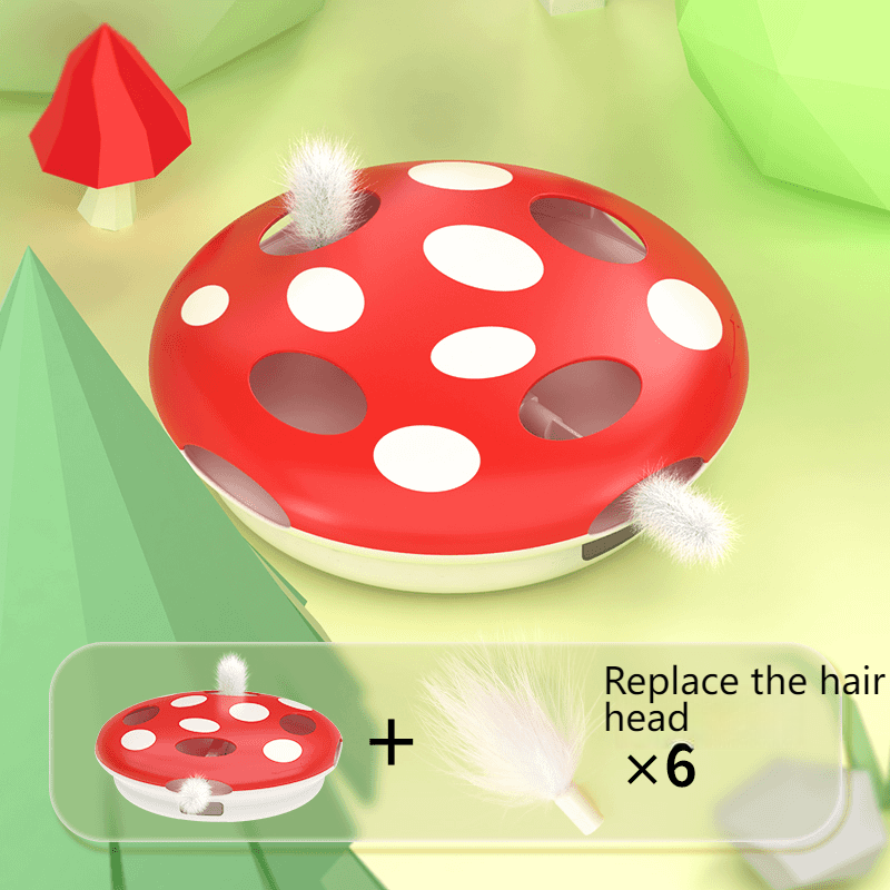 PAKEWAY Mushroom cat toy cat toy kitty toy smart cat cat toy self-entertainment toy-Make In China