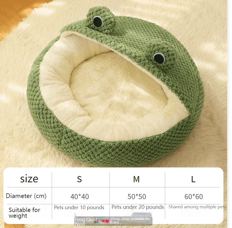 kimpets Cat bed four seasons universal cat and dog bed small dog teddy dog mat cute cat sleeping frog bed-Make In China