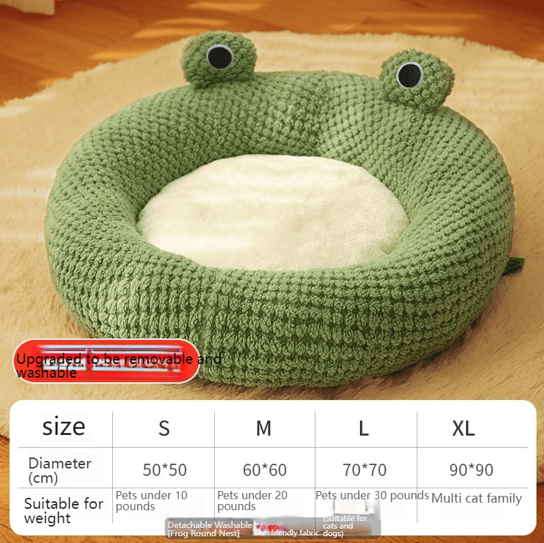 kimpets Cat bed four seasons universal cat and dog bed small dog teddy dog mat cute cat sleeping frog bed-Make In China