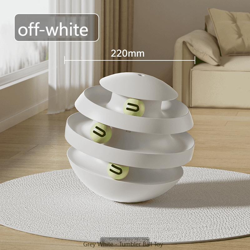 vipdog Plastic toys to amuse cats, self-entertainment toys, tumbler bell ball spherical toys, kitten play toys-Make In China