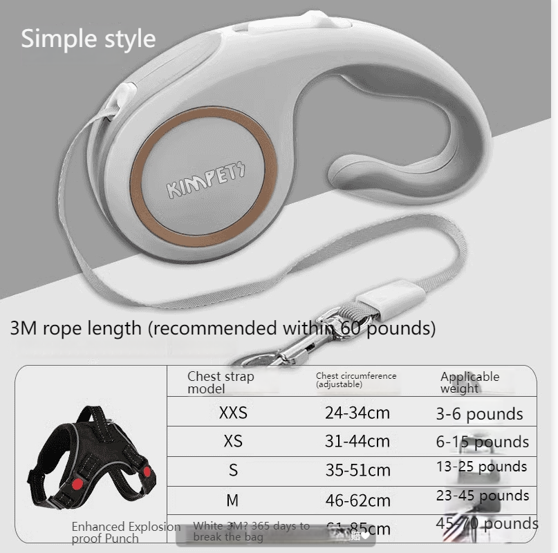 automatic retractable traction rope small and medium-sized dogs-Make In China large dogs out walking dog rope dog chain