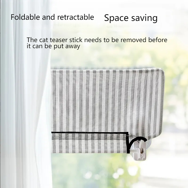 hipidog Cat hammock play and sleep all in one comfortable cat hammock cat bed cat teasing stick toy all in one pet bed-Make In China