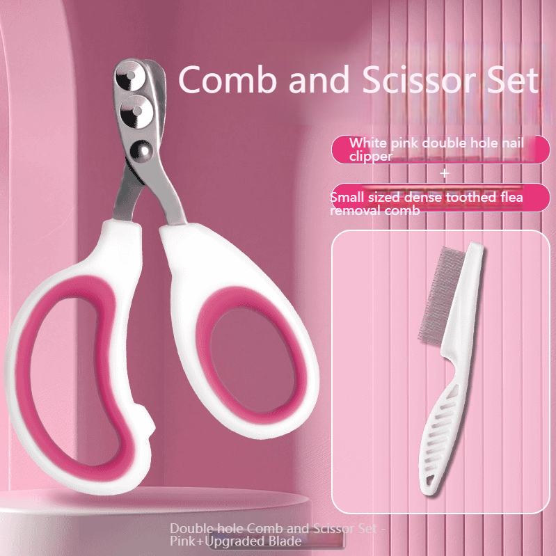 Cat nail scissors round hole porous scissors blood-proof nail clippers kittens, dogs and rabbits novice cats small blind scissors